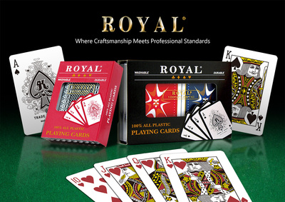 100%塑膠撲克牌 – 耐用、防水，臺灣製造