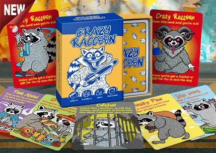 ROYAL 2025 Latest Original Card Game Crazy Raccoon - Your Next Best-Selling Product!