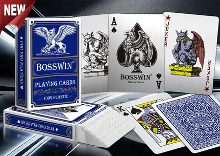 BOSSWIN Casino-Qualitäts-Plastikspielkarten - Standardindex