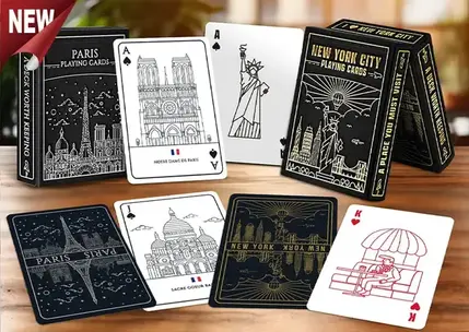 Custom Playing Cards in Foil Stamping Tuck Box