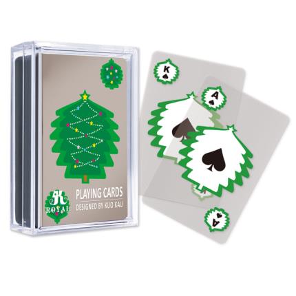 聖誕系列透明撲克牌 - 聖誕樹