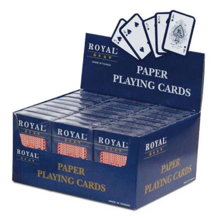 Cartes &#xE0; jouer Royal Paper - Index standard