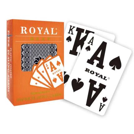 Cartas de jogar Royal Paper - &#xCD;ndice de baixa vis&#xE3;o