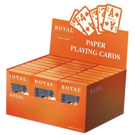 Cartes &#xE0; jouer Royal Paper - Indice de basse vision