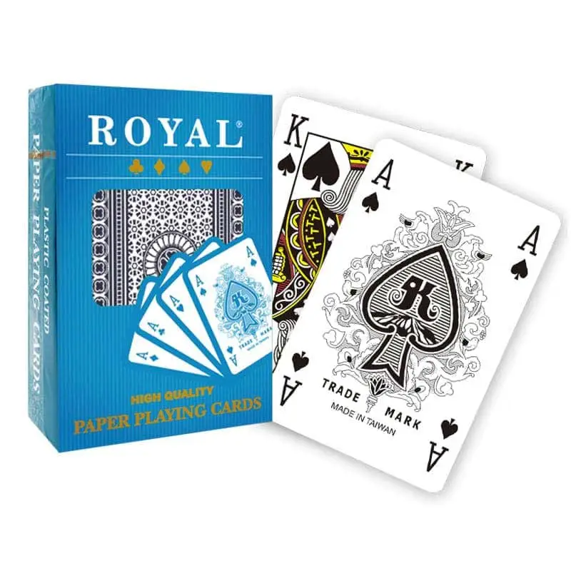 Royal Paper Playing Cards - Índice de 4 esquinas