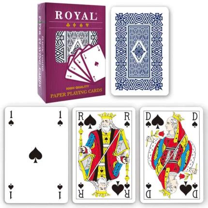 Royal Paper Playing Cards - &#xCD;ndice franc&#xE9;s