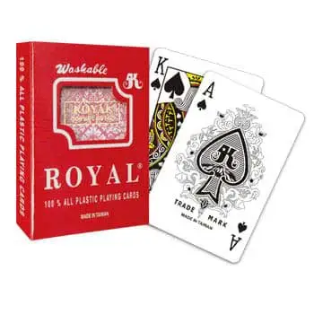 Índice padrão das cartas de jogar de plástico reais / um baralho