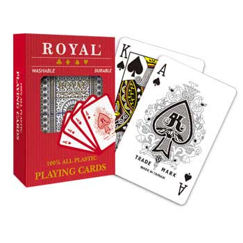 Cartas de jogar Royal Plastic - Índice padrão
