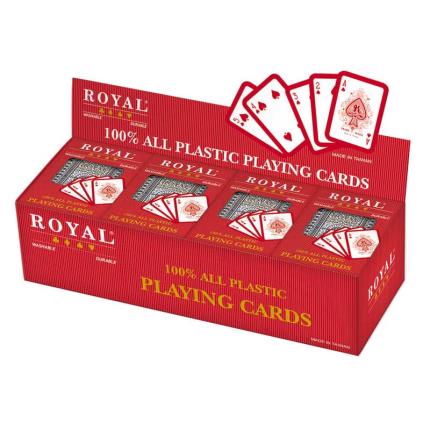 Cartes &#xE0; jouer en plastique Royal - Index standard