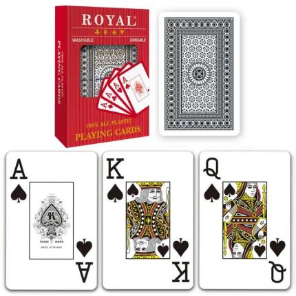 &#xCD;ndice Jumbo de cartas de jogar de pl&#xE1;stico real