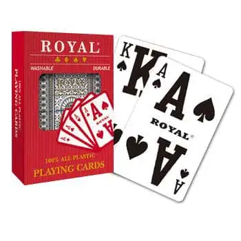 Royal Plastic Playing Cards Índice de baja visión
