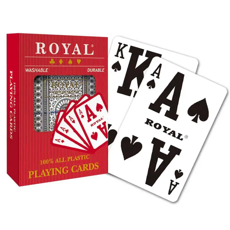 Royal Plastic Spielkarten Low Vision Index