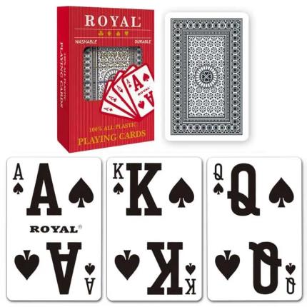 Royal Plastic Playing Cards &#xCD;ndice de baixa vis&#xE3;o