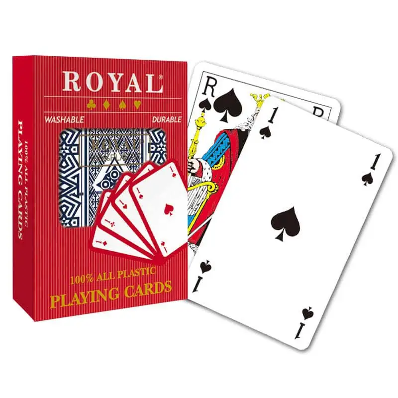 Kraliyet Plastik Oyun Kartları Fransız Endeksi