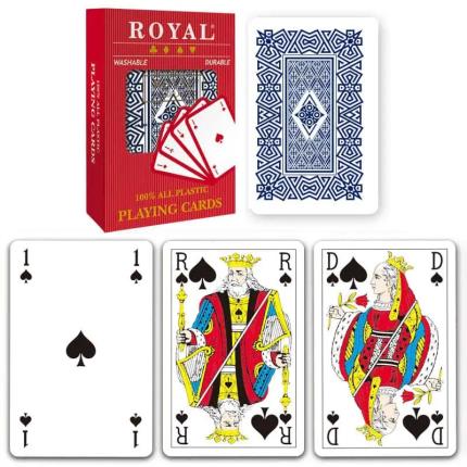 Cartes &#xE0; Jouer en Plastique Royal Index Fran&#xE7;ais