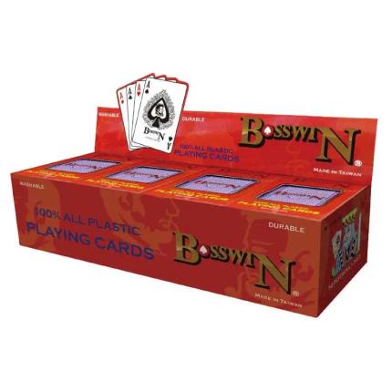 Index standard des cartes &#xE0; jouer en plastique Bosswin