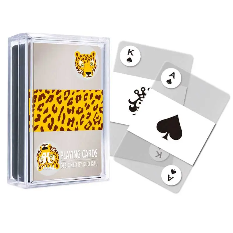 سلسلة أوراق اللعب شفافة الحيوان