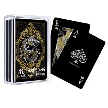 Cartão de jogo dragão e fênix