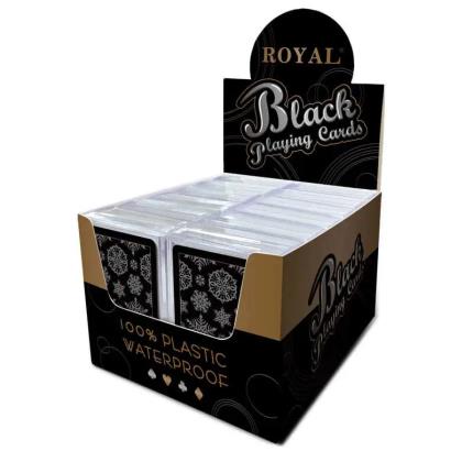 Schwarze Spielkarten-Schneeflocke Serie Display Box