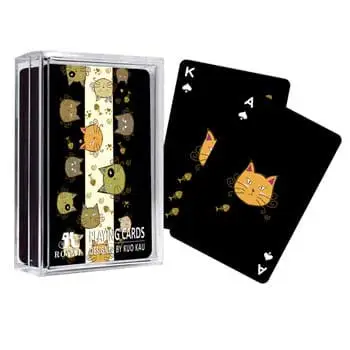 Черные игральные карты с Китти Кэт