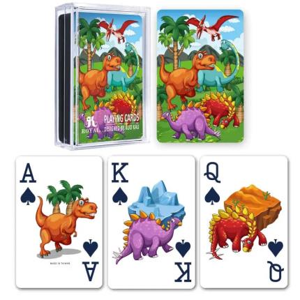 Cartas de jogar tem&#xE1;ticas de parque de divers&#xF5;es - Jurassic