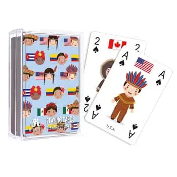 Cartas educacionais 3 em 1 jogo de cartas