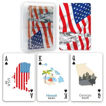 Bildungskarten Vereinigte Staaten Spielkarten