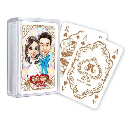 Matrimonio personalizzato con carte da gioco