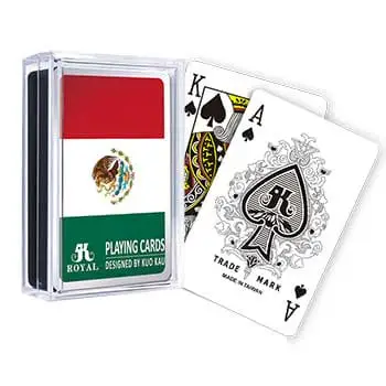 Cartas de jogar da bandeira nacional - México