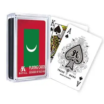 Cartas de jogar bandeira - Maldivas