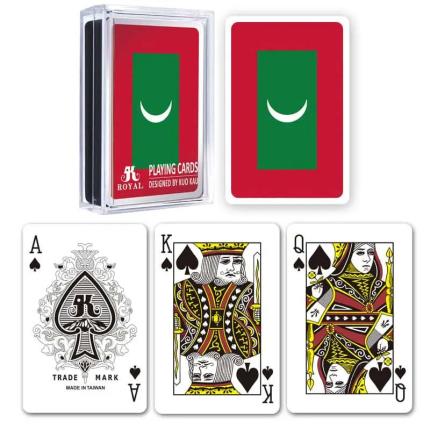 Cartas de jogar bandeira - Maldivas