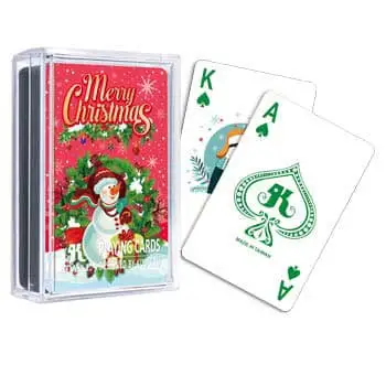 Carte da gioco in plastica di buon Natale
