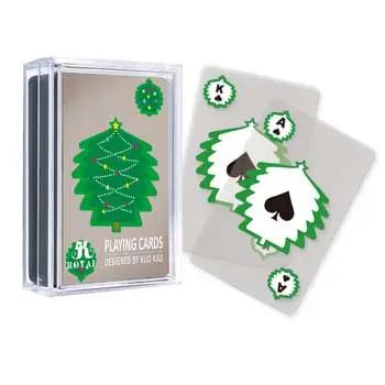 Merry Christmas Transparent Playing Cards-Tree