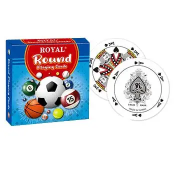 Novas cartas de baralho redondas - Série de bolas