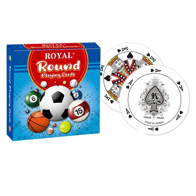 Novas cartas de baralho redondas - Série de bolas