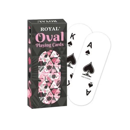 Cartes &#xE0; jouer en papier de forme ovale - S&#xE9;rie for&#xEA;t tropicale