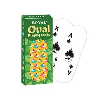 Carte da gioco in plastica di forma ovale - Serie Bird
