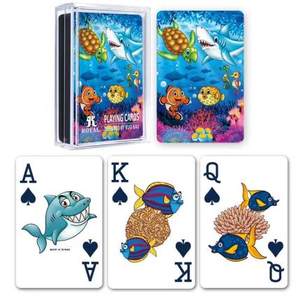 樂園主題撲克牌 - 海底世界橋牌塑膠牌