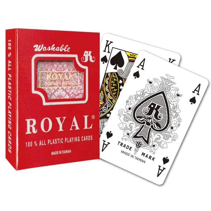 Royal 100-Percent Plastic Bridge-Sized Playing Cards One 