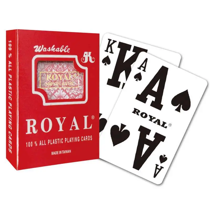 Royal Plastic Playing Cards Índice de baixa visão