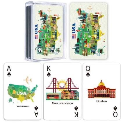 Cartes &#xE0; jouer de la carte - S&#xE9;rie USA