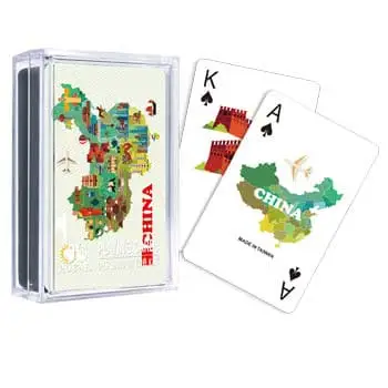 Cartas de jogar de mapas - Série China