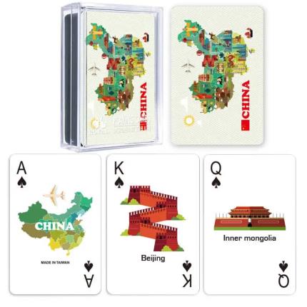 Cartas de jogar de mapas - S&#xE9;rie China