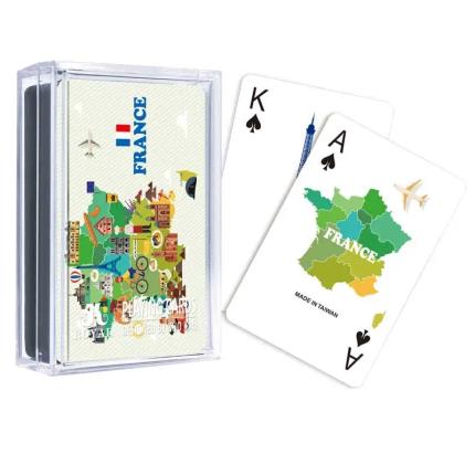 Cartas de jogar de mapas - Fran&#xE7;a