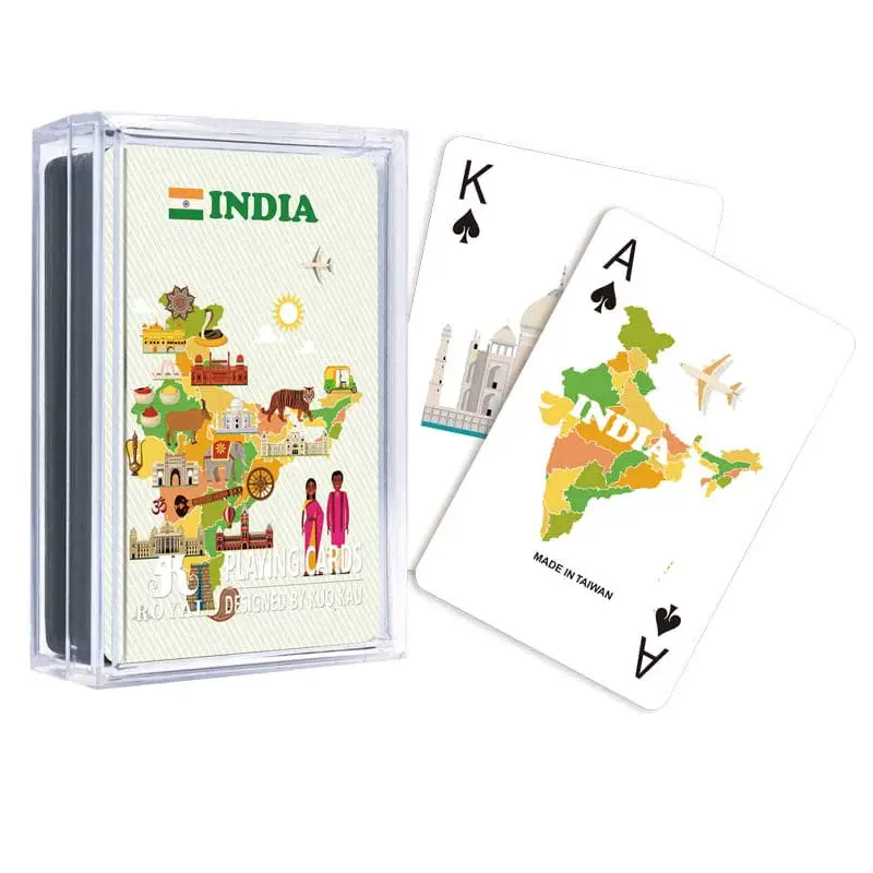 Map Playing Cards - India