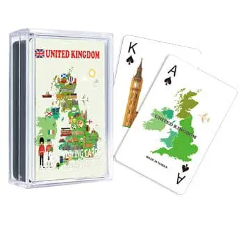 Cartas de jogar de mapas - Reino Unido