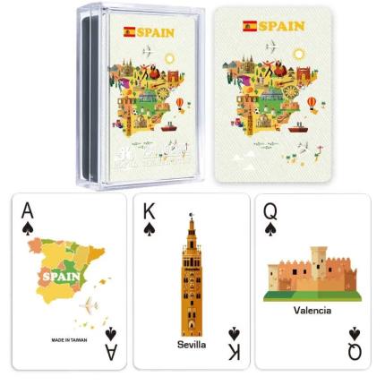 Mappa di carte da gioco - Spagna