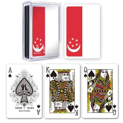 Flaggen-Spielkarten &#x2013; Singapur