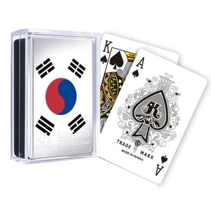 Cartas de baralho com bandeira - Coreia