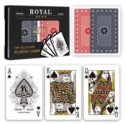 Royal Plastic Spielkarten Standard Index / Doppeldecks